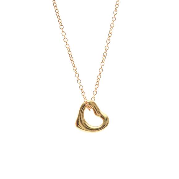 TIFFANY 18k Gold Heart Necklace
